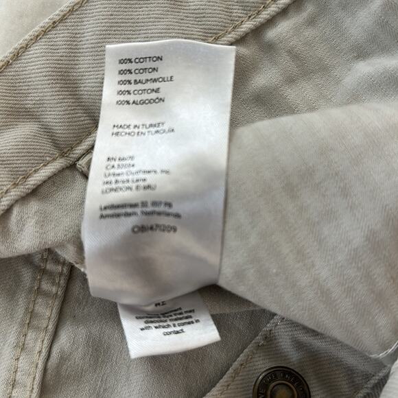 Free People We The Free Cut Off Raw Hem Denim Shorts Ivory High Rise Size 30 - Picture 8 of 10